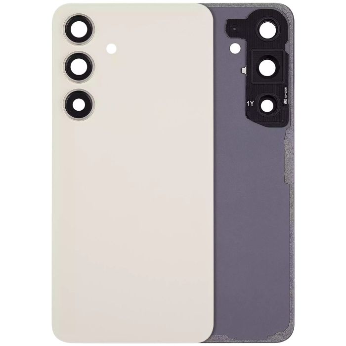 Rückglas mit Kameralinse für Galaxy S24 5G (ohne Logo) (Amber Yellow)