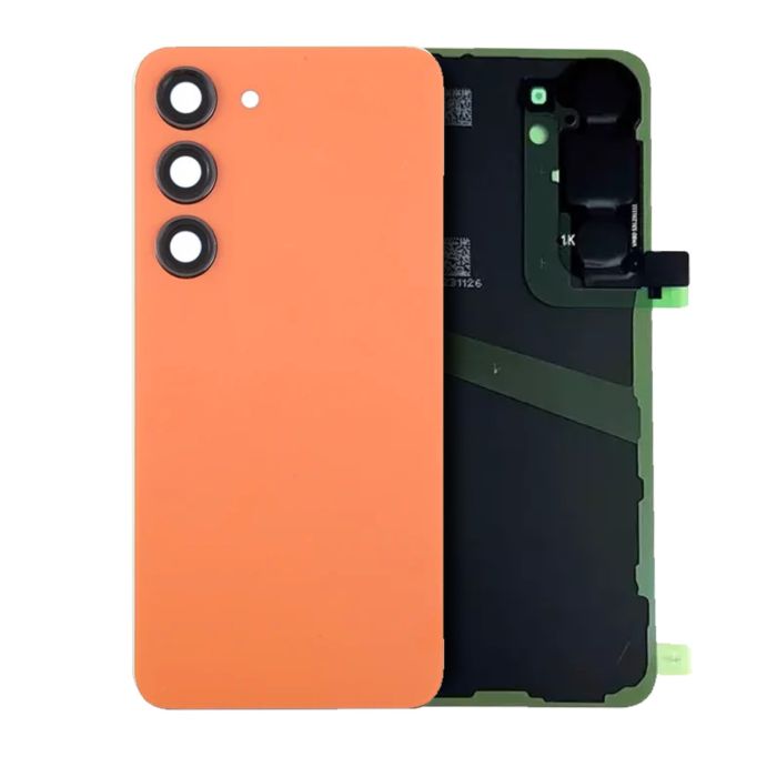 Rückglas mit Kameralinse für Galaxy S24 (Service Pack) (Sandstone Orange)