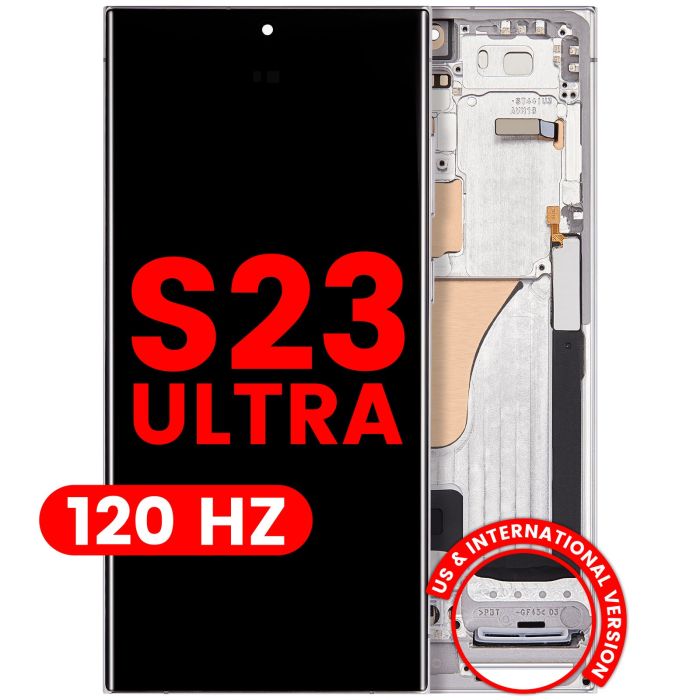 OLED Display mit Rahmen für Galaxy S23 Ultra (US & International)
