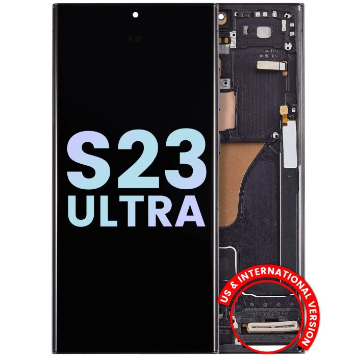 OLED Display mit Rahmen für Galaxy S23 Ultra 5G (US & International)