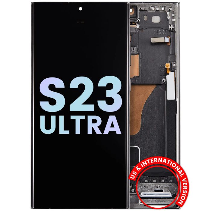OLED Display mit Rahmen für Galaxy S23 Ultra 5G (Service Pack) (Grün)