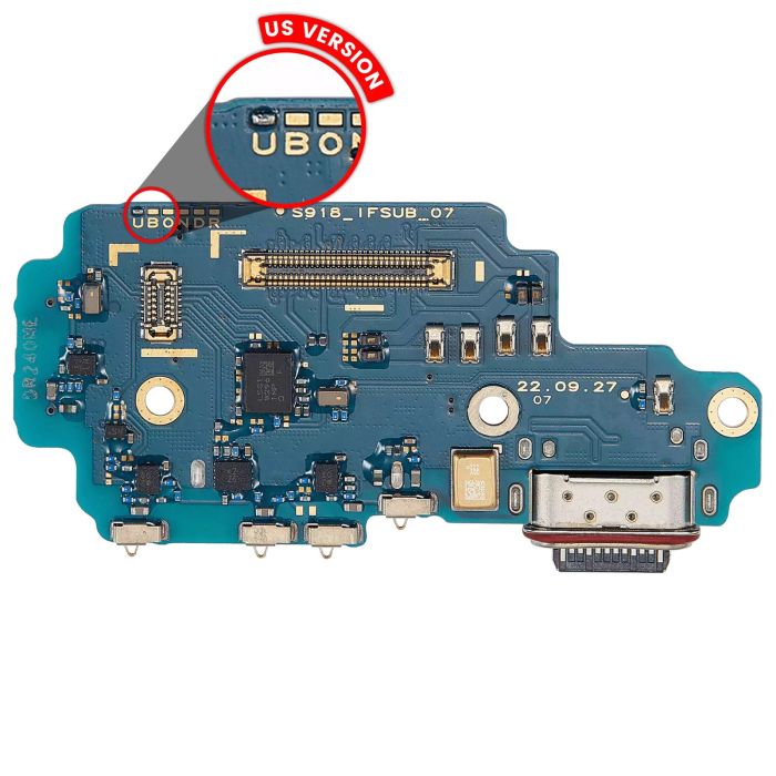 Ladebuchse Platine mit SIM-Kartenleser für Galaxy S23 Ultra 5G (S918U)