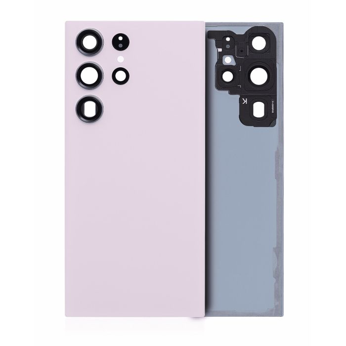 Rückglas mit Kameralinse für Galaxy S23 Ultra 5G (ohne Logo) (Lavendel)