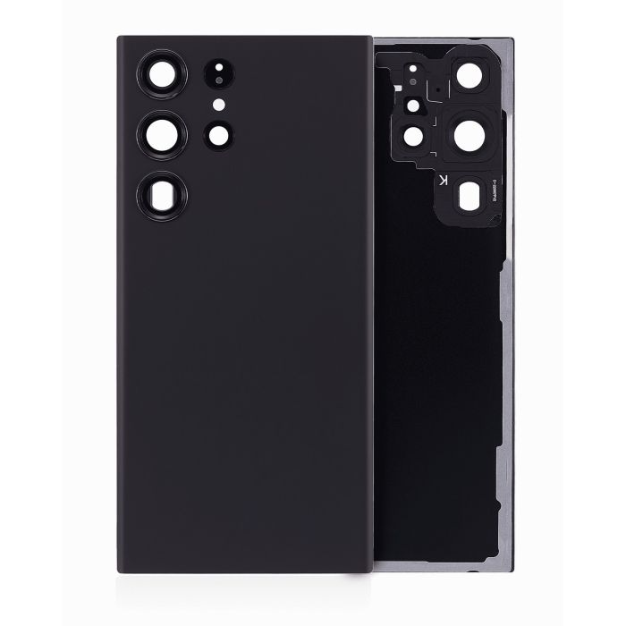 Rückglas mit Kameralinse für Galaxy S23 Ultra 5G (ohne Logo) (Phantom Black)