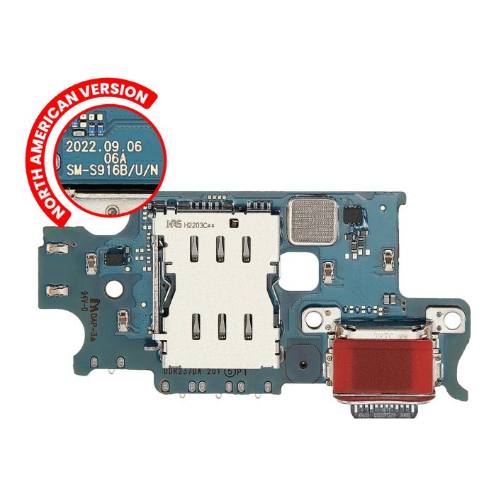 Ladebuchse Platine mit SIM-Kartenleser für Galaxy S23 Plus 5G (S916U)