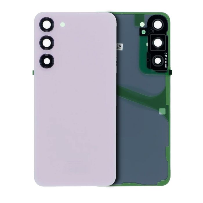Rückglas mit Kameralinse für Samsung Galaxy S23 Plus (Service Pack) (Lavendel)