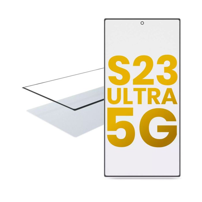 2 in 1 Front Glas mit OCA vormontiert für Samsung Galaxy S23 Ultra 5G