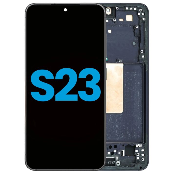 LCD Display mit Rahmen (ohne Fingerabdruck Sensor) für Galaxy S23 5G