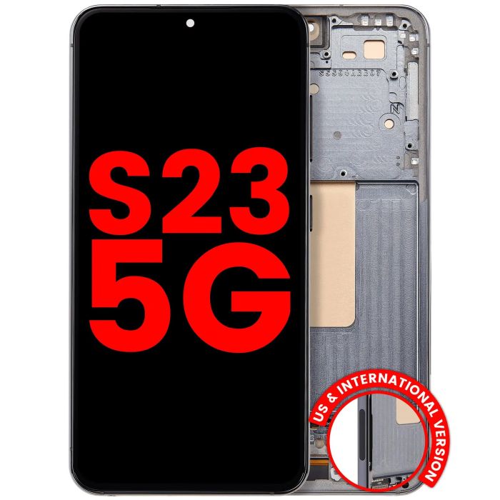 OLED Display mit Rahmen für Galaxy S23 5G (US & International) (Grün)