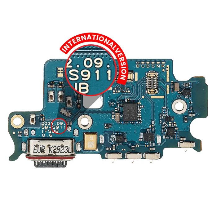 Ladebuchse Platine mit SIM-Kartenleser für Galaxy S23 5G (S911B) (Premium)