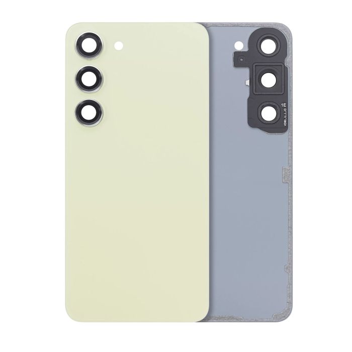 Rückglas mit Kameralinse für Galaxy S23 5G (ohne Logo) (Aftermarket Plus) (Lime)