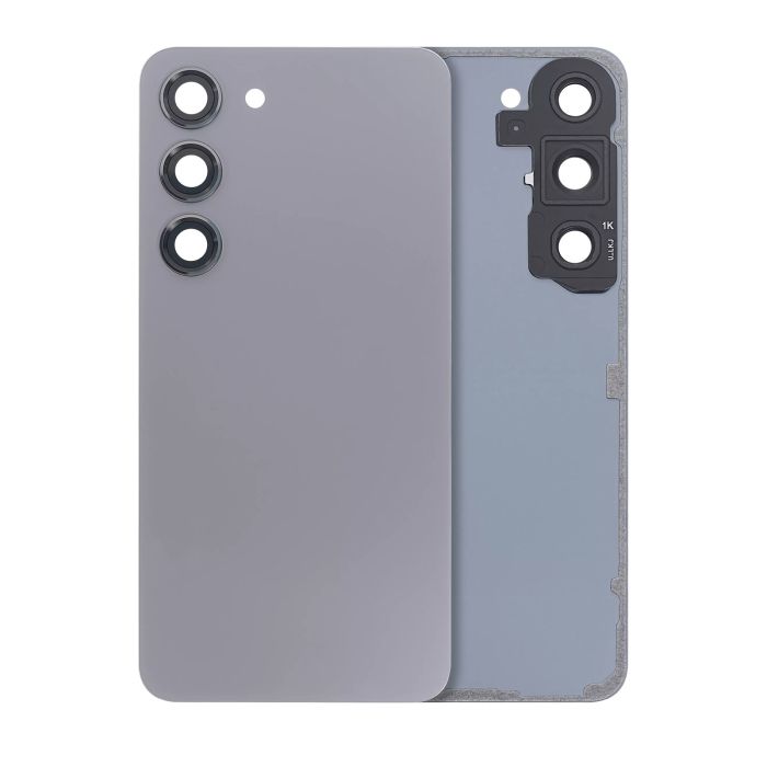 Rückglas mit Kameralinse für Galaxy S23 5G (ohne Logo) (Graphit)