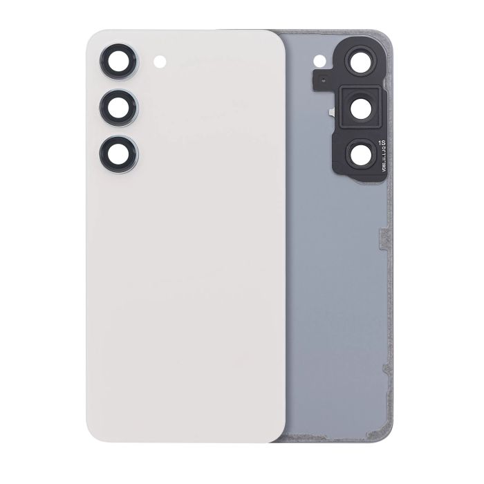 Rückglas mit Kameralinse für Galaxy S23 5G (ohne Logo) (Cream)