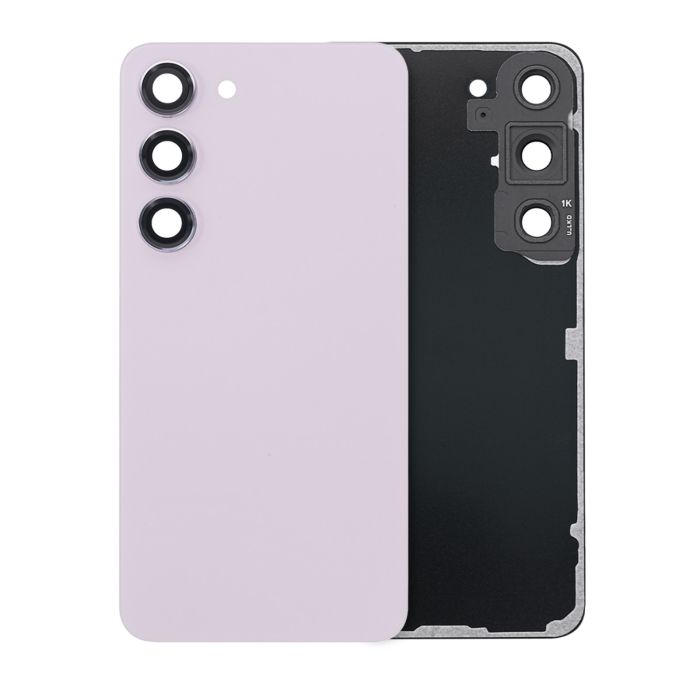 Rückglas mit Kameralinse für Samsung Galaxy S23 5G (Service Pack) (Lavendel)