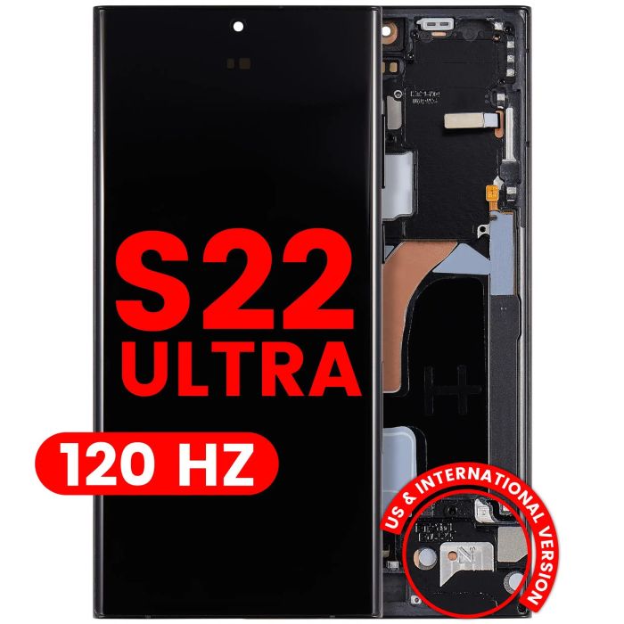 OLED Display mit Rahmen für Galaxy S22 Ultra 5G (120Hz)