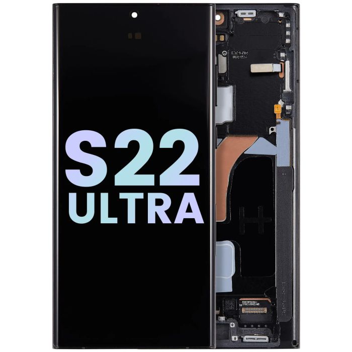 OLED Display mit Rahmen für Galaxy S22 Ultra 5G (Service Pack)