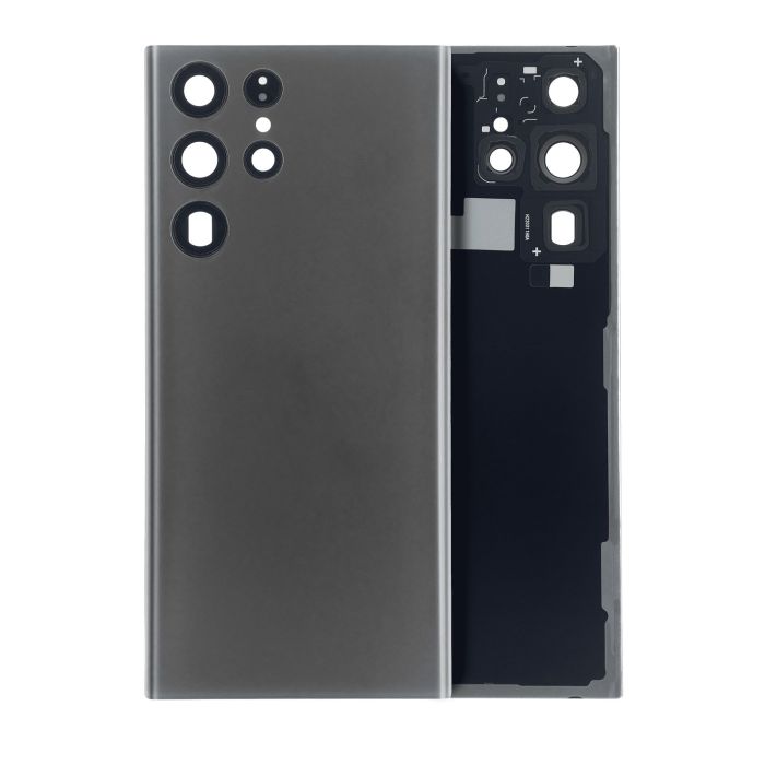 Rückglas mit Kameralinse für Galaxy S22 Ultra 5G (ohne Logo) (Graphit)