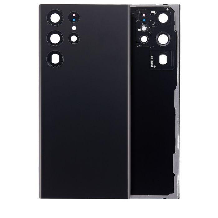 Rückglas mit Kameralinse für Galaxy S22 Ultra 5G (ohne Logo) (Phantom Black)