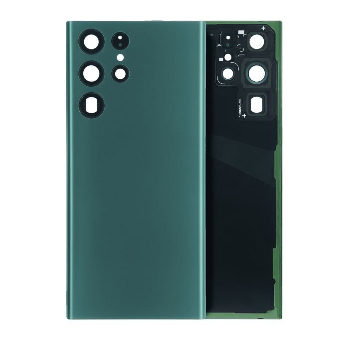 Rückglas mit Kameralinse für Galaxy S22 Ultra 5G (ohne Logo) (Grün)