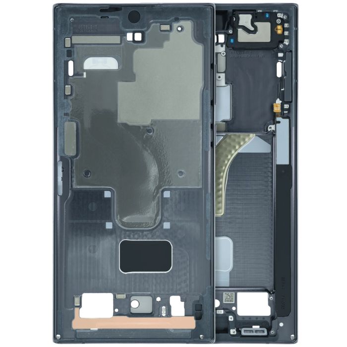 Mittelrahmen für Samsung Galaxy S22 Ultra (Service Pack) (Phantom Black)