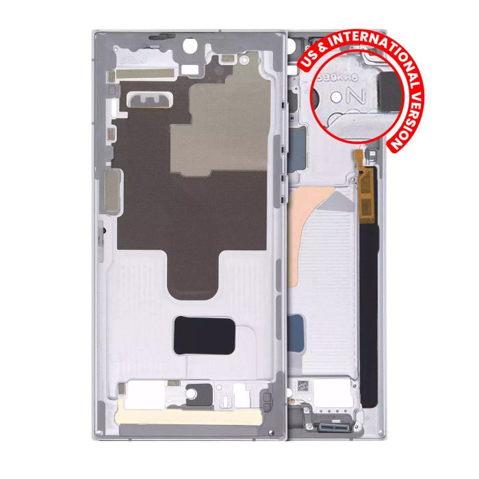 Mittelrahmen für Samsung Galaxy S22 Ultra 5G (US & International Version) (Weiß)