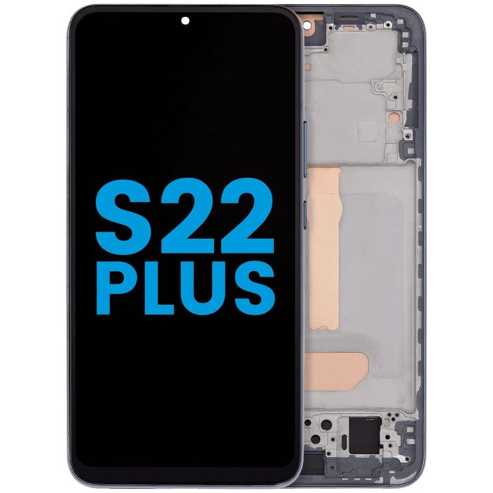 LCD Display mit Rahmen (ohne Fingerabdruck Sensor) für Galaxy S22 Plus 5G (Grün)