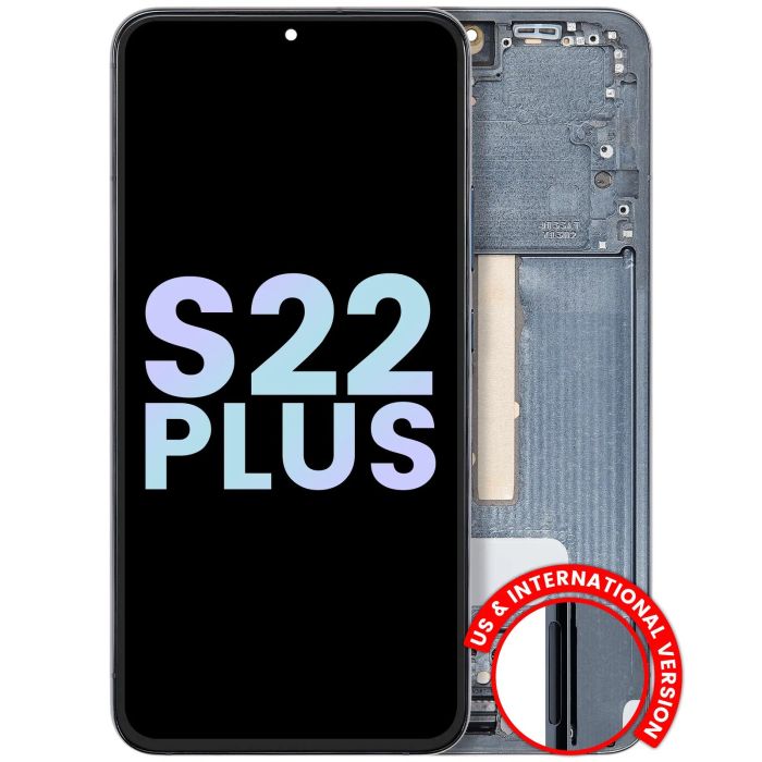 OLED Display mit Rahmen für Galaxy S22 Plus 5G (Service Pack) (Grün)