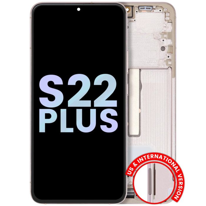 OLED Display mit Rahmen für Galaxy S22 Plus 5G (Service Pack) (Violet)