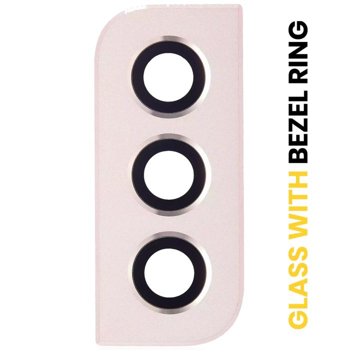 Rückkamera-Linse mit Rahmen Ring für Samsung Galaxy S22/ S22 Plus (Pink Gold)