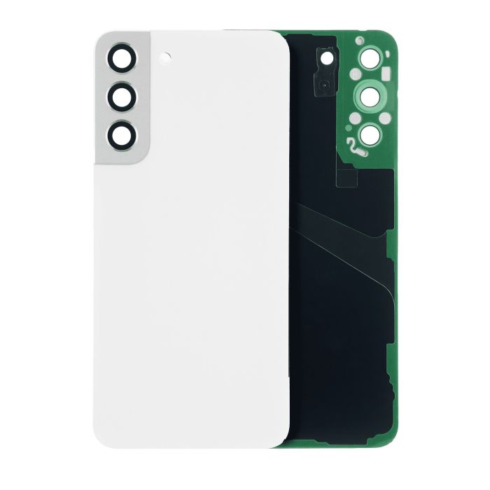 Rückglas mit Kameralinse für Galaxy S22 Plus 5G (ohne Logo) (Weiß)