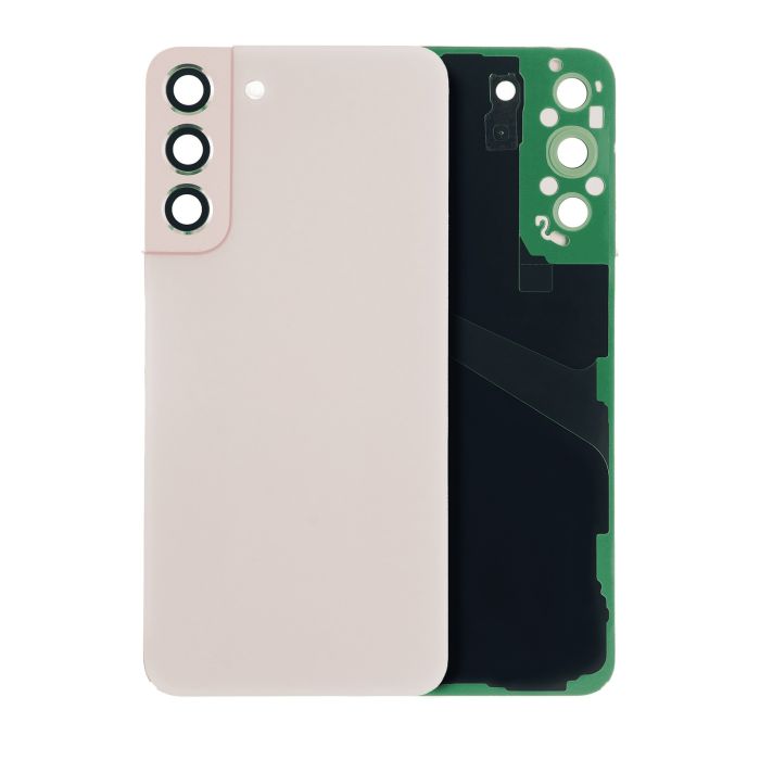 Rückglas mit Kameralinse für Galaxy S22 Plus 5G (ohne Logo) (Pink Gold)
