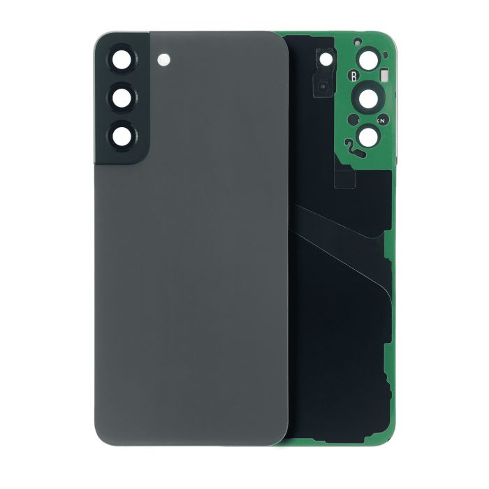 Rückglas mit Kameralinse für Galaxy S22 Plus 5G (ohne Logo) (Graphit)