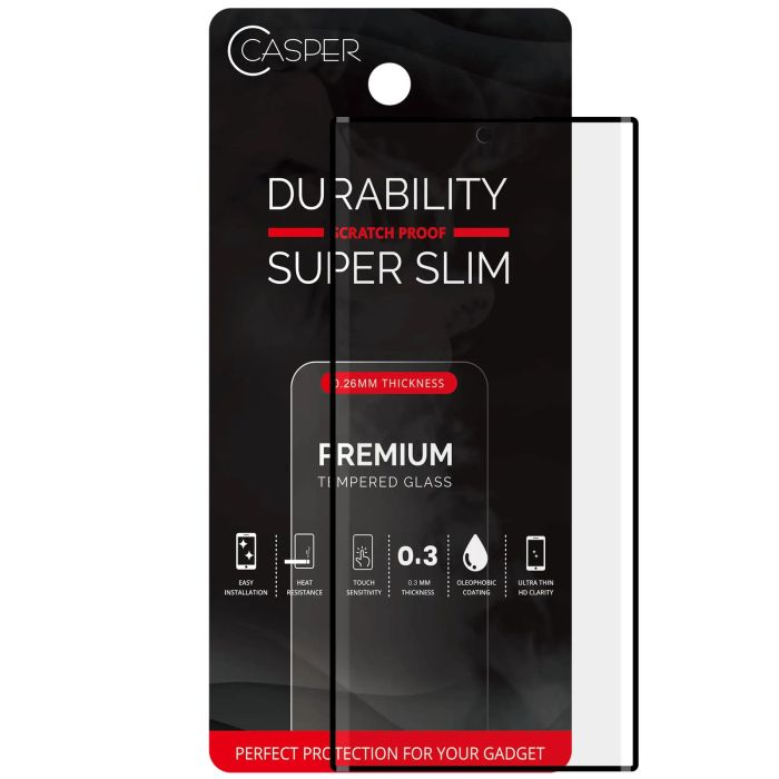 Casper Rand-glued Displayschutzglas für Galaxy S22 Ultra (hüllenfreundlich)