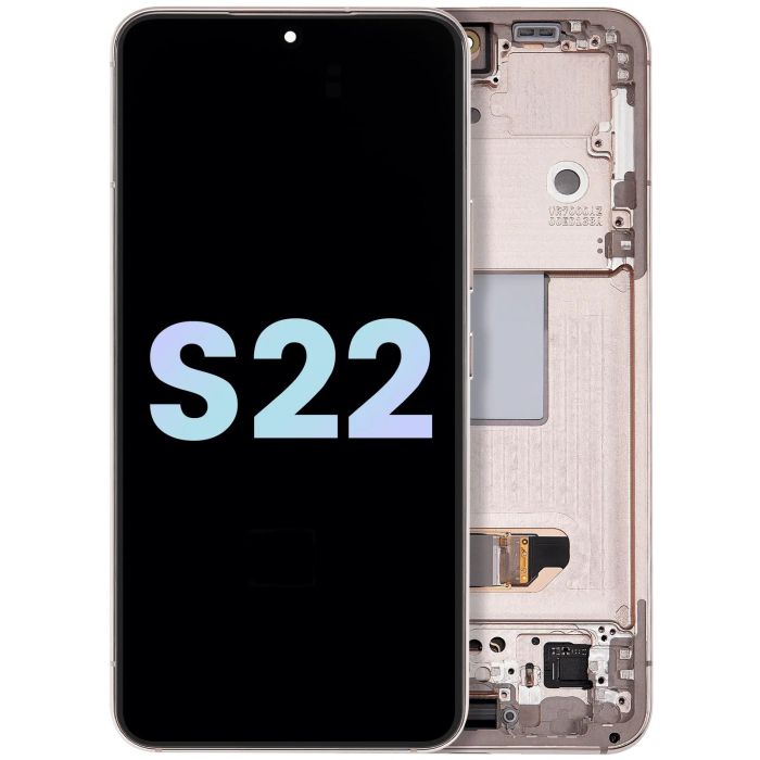 OLED Display mit Rahmen für Galaxy S22 5G (Service Pack) (Violet)