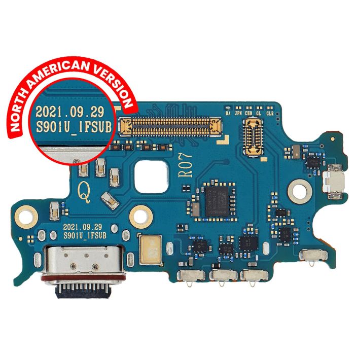 Ladebuchse Platine mit SIM-Kartenleser für Galaxy S22 5G (S901U) (US Version)