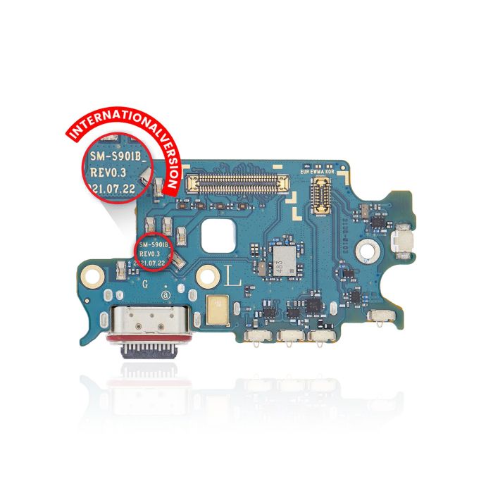 Ladebuchse Platine mit SIM-Kartenleser für Galaxy S22 5G (S901B)