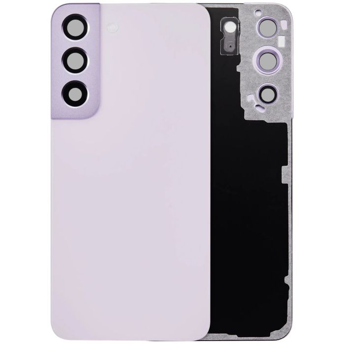 Rückglas mit Kameralinse für Galaxy S22 5G (ohne Logo) (Bora Purple)
