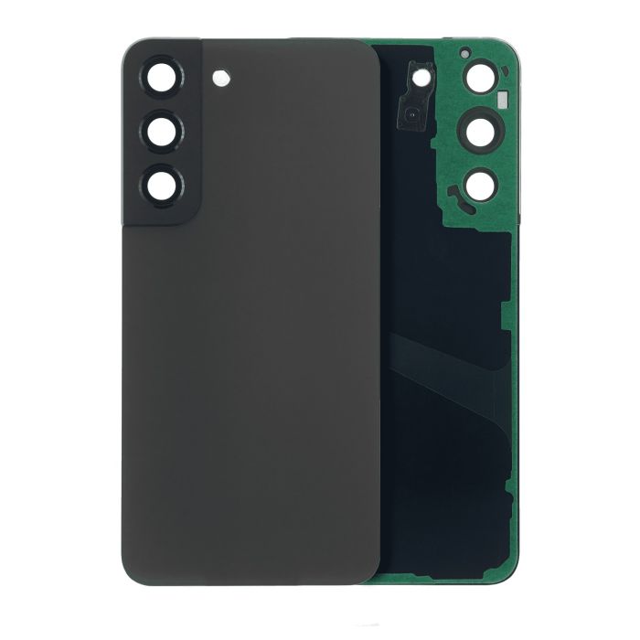 Rückglas mit Kameralinse für Galaxy S22 5G (ohne Logo) (Graphit)