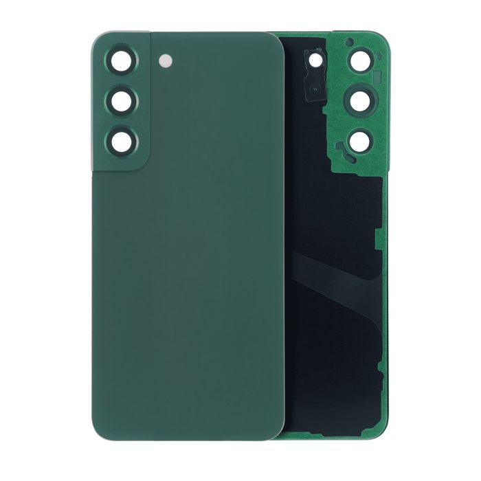 Rückglas mit Kameralinse für Galaxy S22 5G (ohne Logo) (Aftermarket Plus) (Grün)