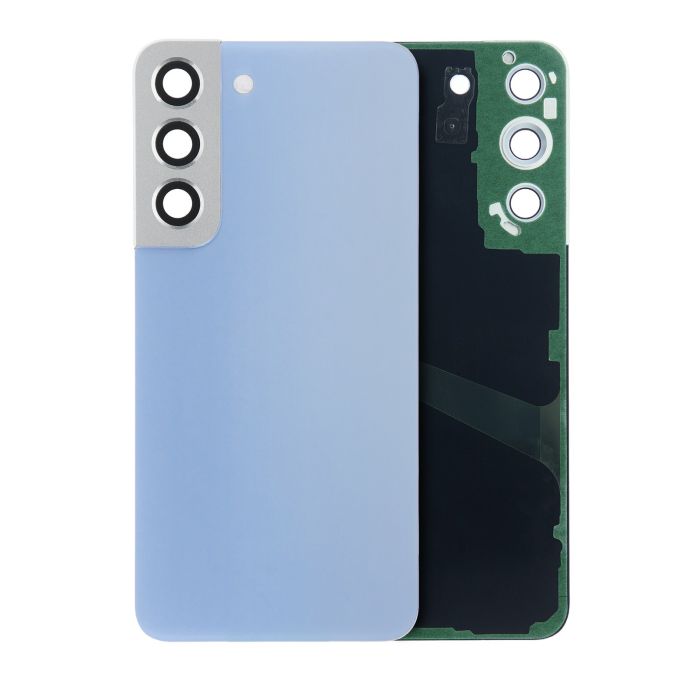 Rückglas mit Kameralinse für Samsung Galaxy S22 (Service Pack) (Himmelblau)