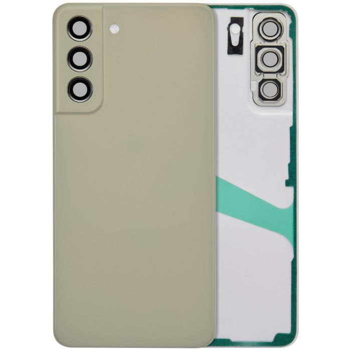 Rückglas mit Kameralinse für Galaxy S21 FE 5G (ohne Logo) (Olive)