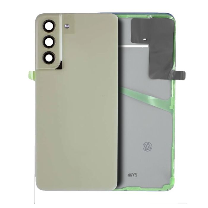Rückglas mit Kameralinse für Samsung Galaxy S21 FE (Service Pack) (Olive)