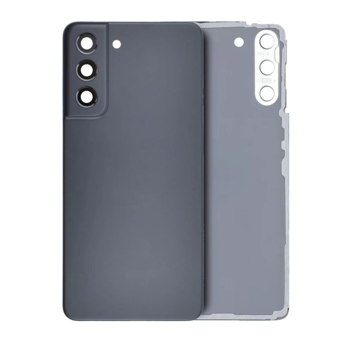 Rückglas mit Kameralinse für Samsung Galaxy S21 FE (Service Pack) (Graphit)