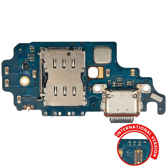Ladebuchse Platine mit SIM-Kartenleser für Galaxy S21 Ultra 5G (G998B) (Premium)