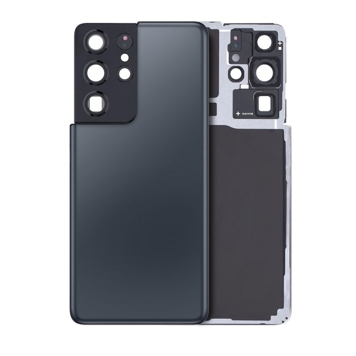 Rückglas mit Kameralinse für Galaxy S21 Ultra (Service Pack) (Phantom Navy)