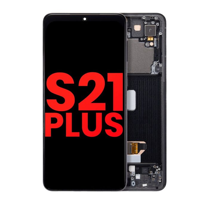 OLED Display mit Rahmen für Galaxy S21 Plus 5G (Phantom Black)