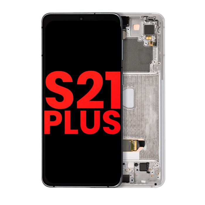 OLED Display mit Rahmen für Galaxy S21 Plus 5G (Phantom Silver)