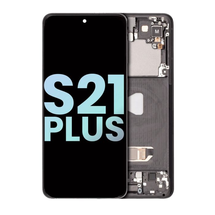 OLED Display mit Rahmen für Galaxy S21 Plus 5G (Service Pack) (Phantom Black)