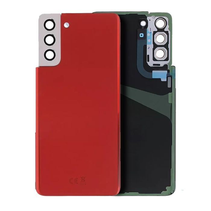 Rückseite Abdeckung mit Kleber für Samsung Galaxy S21 Plus 5G (Phantom Red)