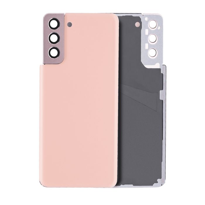 Rückglas mit Kameralinse für Galaxy S21 Plus (ohne Logo) (Phantom Pink)